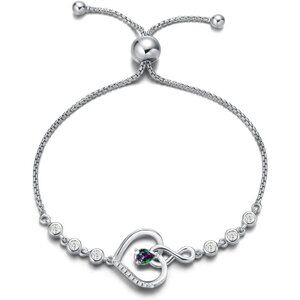 ✨ Agvana Birthstone Bracelets Women Silver Sterling Genuine Christmas Jewelry